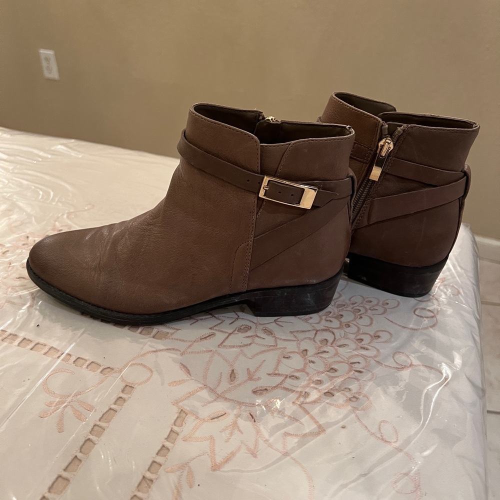 Franco Sarto Tan Ankle Booties - Picture 4 of 7
